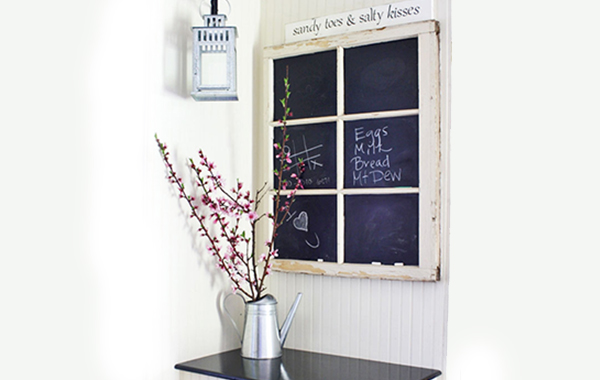 Chalkboard window
