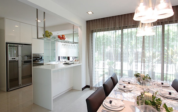 Sheer curtains used over patio glass doors