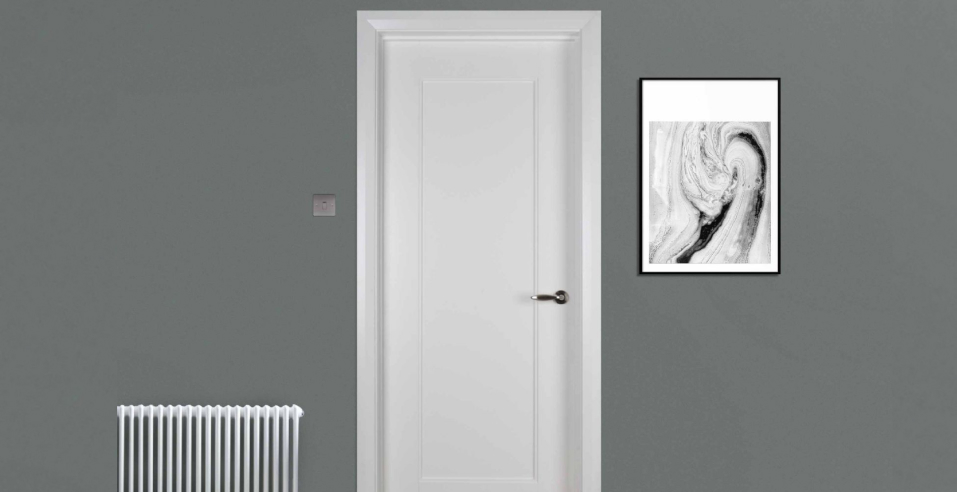 Shaker Solid White Doors - Burano Doors 