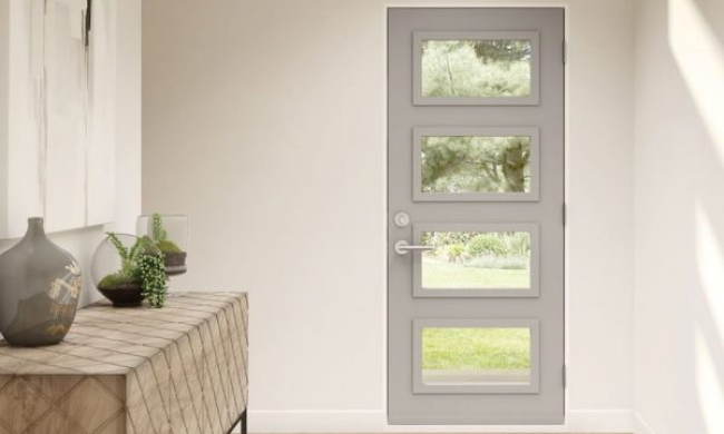 4 Panel Glass Door - Burano Doors